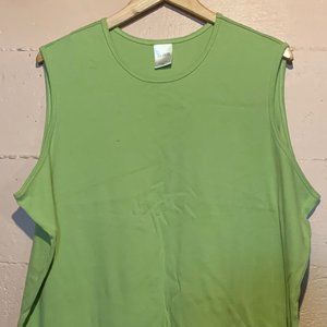Sleeveless Tank Top - Blair - green 3XL